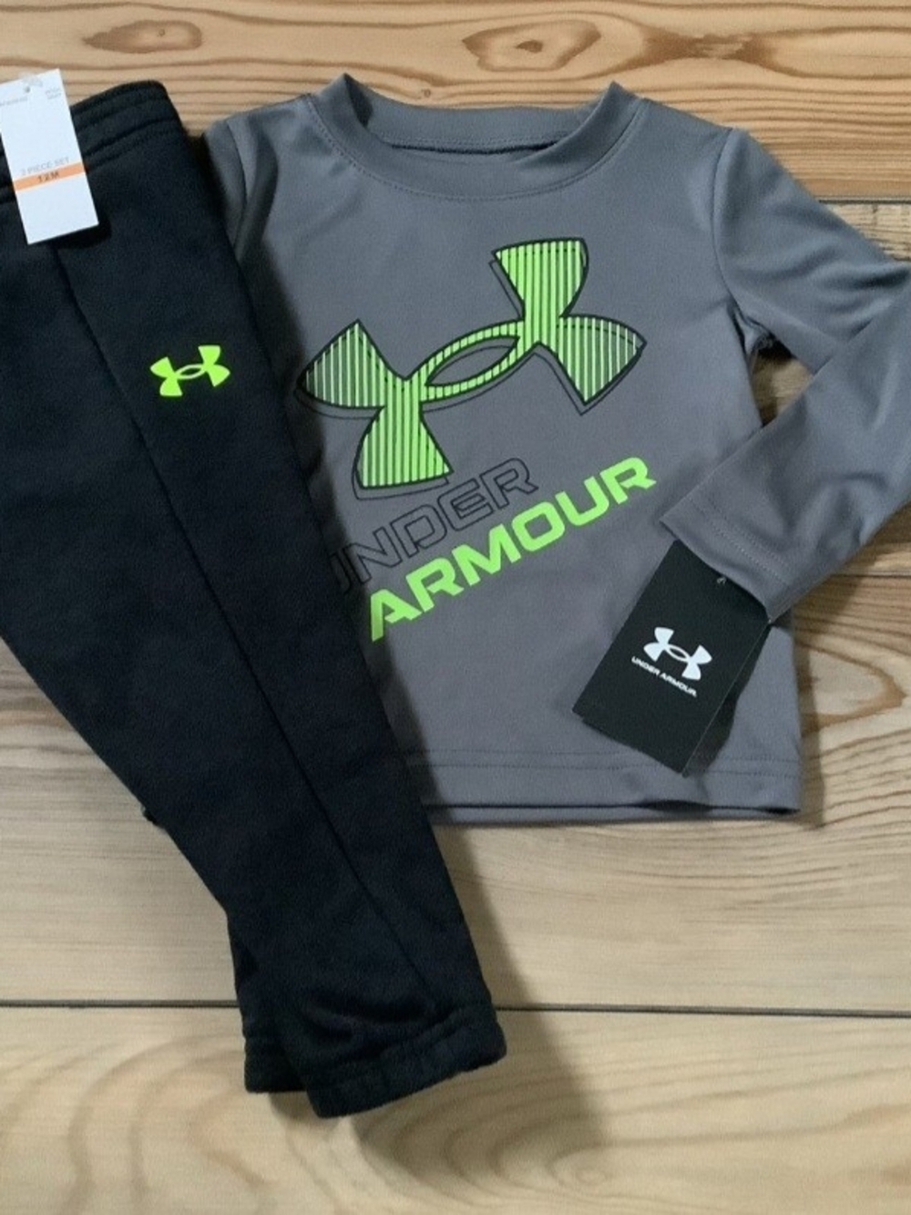 Under Armour Boys Long Sleeve Shirt & Jogger Set Size 12M(NWT)~PRICE IS FIRM~